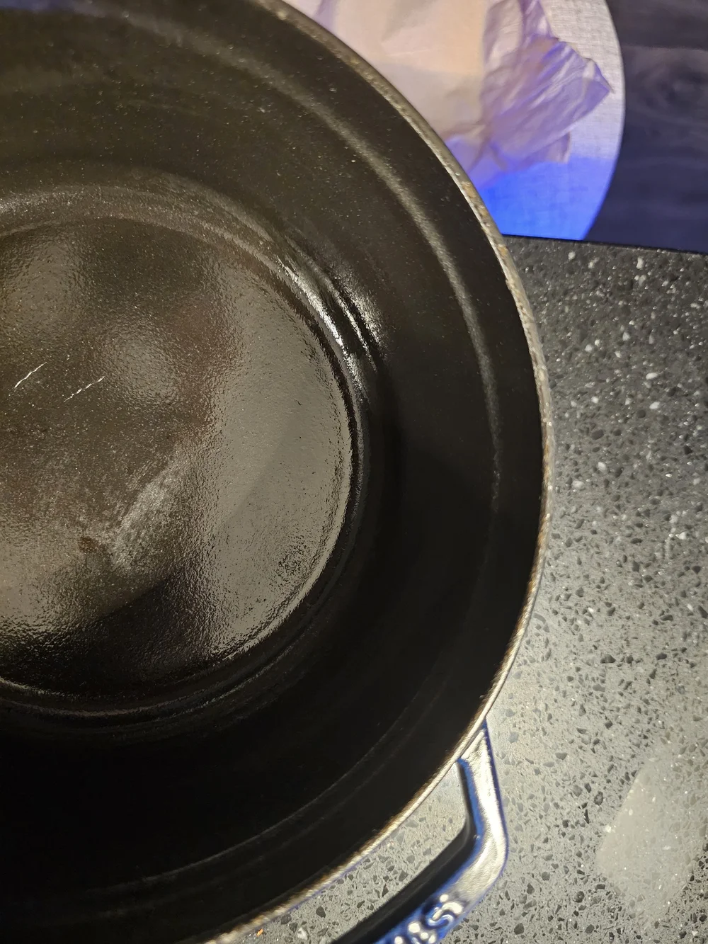 Staub La Cocotte 2.75 Qt Cast Iron Dutch Oven In Dark Blue